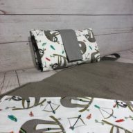 Sloth nappy wallet and change mat set
