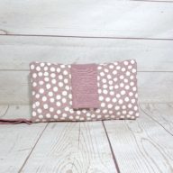 Dusty pink nappy wallet