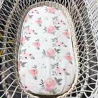 vintage floral bassinet fitted sheet