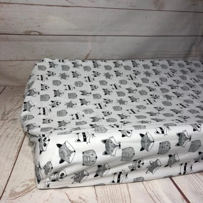 white fox change table cover