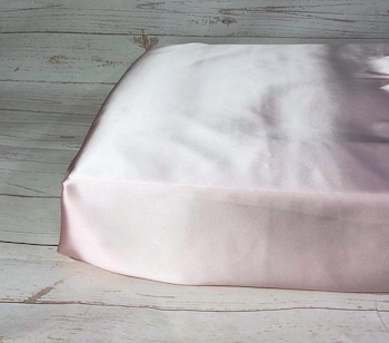 Pink mulberry silk baby handmade cot nursery bedding