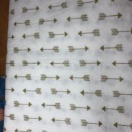 Gold arrow bassinet fitted sheet