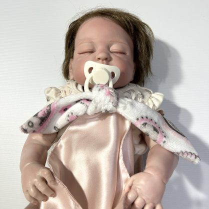 100% Mulberry silk bunny ear baby security blanket - Image 2