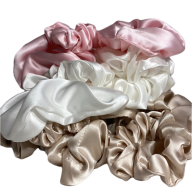 silk hair scrunchies