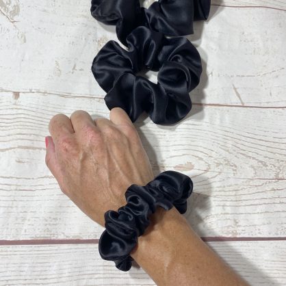 100% Mulberry silk hair scrunchies 3 pack - Image 4