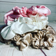 Mulberry silk hair scrunchies
