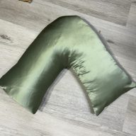 SINGLE side Mulberry silk and cotton Tri V shape Boomerang silk pillowcase