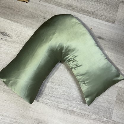 SINGLE side Mulberry silk and cotton Tri V shape Boomerang silk pillowcase