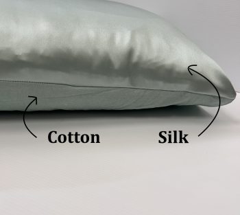 SINGLE side Mulberry silk and cotton Tri V shape Boomerang silk pillowcase - Image 2